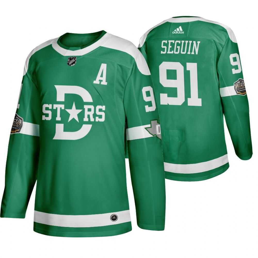 Stars 91 Tyler Seguin Green 2020 Winter Classic Adidas Jersey,We sell and wholesale Stars 91 Tyler Seguin Green 2020 Winter Classic Adidas Jersey on line form chian!